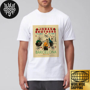 Jonas Brothers Five Albums One Night Tour at Palau Sant Jordi Barcelona On 26 September 2024 Fan Gifts Unisex T-Shirt