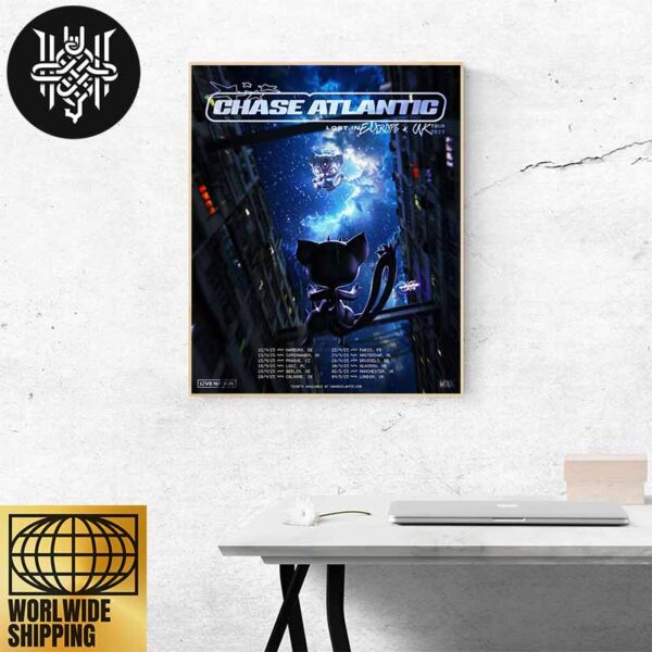 Chase Atlantic Lost In Europe And UK Tour Date 2025 Home Decor Poster Canvas