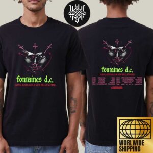 Fontaines DC Japan And Australia And New Zealand 2025 Tour Dates Two Sides Unisex T-Shirt