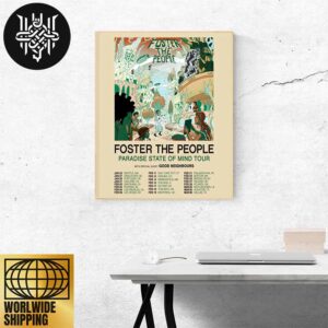 Foster The People Paradise State Of Mind North American Tour 2025 Merch Home Decor Poster Canvas