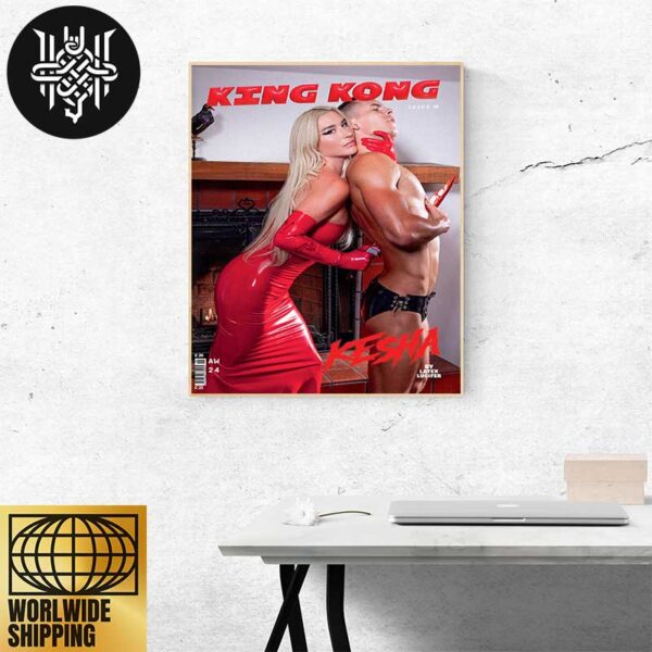 Kesha On King Kong Magazine Cover Issue 18 2024 Home Decor Poster Canvas