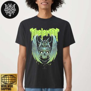 Kvelertak New Design Owl And Skull Green Color Unisex T-Shirt