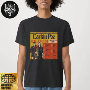 Larkin Poe The Bloom Tour UK-EU 2025 Tour Dates Artwork Unisex T-Shirt