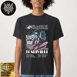 Limp Bizkit 2025 UK And Europe Tour Dates Artwork Unisex T-Shirt