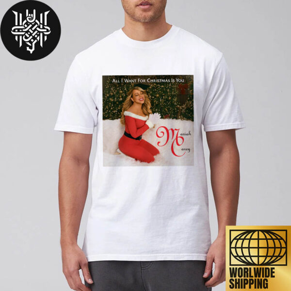 Mariah Carey All I Want For Christmas Is You New Cover Xmas 2024 Ver 1 Unisex T-Shirt