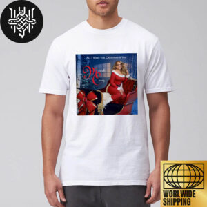 Mariah Carey All I Want For Christmas Is You New Cover Xmas 2024 Ver 2 Unisex T-Shirt