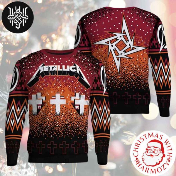 Metallica Holiday Merch Master Of Puppets Signature Xmas Gifts 2024 Ugly Christmas Sweater