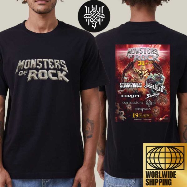 Monsters Of Rock 2025 Lineup Artwork Two Sides Unisex T-Shirt