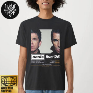 Oasis Live 25 North America Tour Date 2024 Fan Gifts Unisex T-Shirt