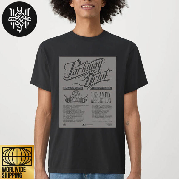 Parkway Drive 20 Year Anniversary Europe Tour 2025 Gifts For Fan Unisex T-Shirt