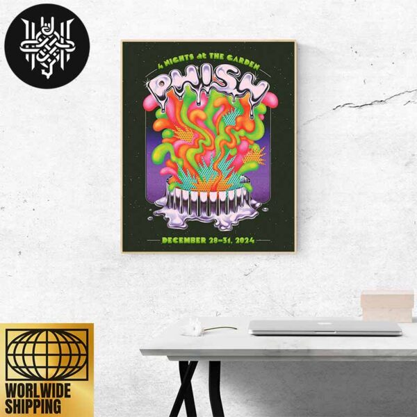 Phish Rock Band Returns To New York City 4 Nights At The Garden December 28-31 2024 Home Decor Poster Canvas