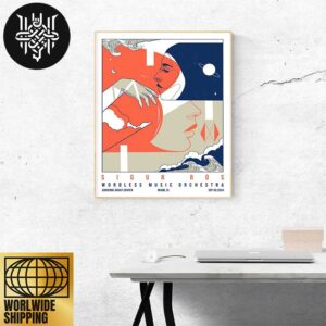 Sigur Rós With Wordless Music Orchestra At Adrienne Arsht Center In Miami FL On September 30 2024 Fan Gifts Home Decor Poster Canvas