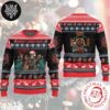 Slayer Band Logo Show No Mercy Satan Wearing Santa Hat 2024 Ugly Christmas Sweater