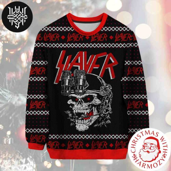 Slayer Band Reign In Blood Classic Style 2024 Ugly Christmas Sweater