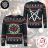 Slayer Reindeer Blood With Candy Cane Xmas Gifts 2024 Ugly Christmas Sweater