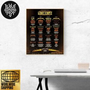 Sonic Temple Festival Line Up 2025 In Columbus Ohio On May 8-11 Home Decor Poster Canvas