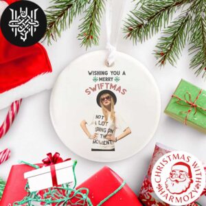 Taylor Swift Wishing You A Merry Swiftmas Xmas Gifts 2024 Christmas Ornament