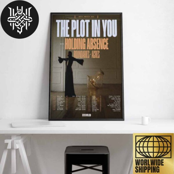 The Plot In You North American 2025 Tour Dates Artwork Home Decor Poster Canvas