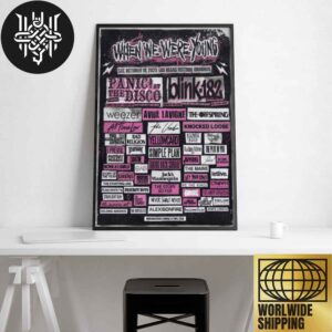 When We Were Young 2025 Lineup At Las Vegas Festival Grounds On October 18th 2025 Artwork Home Decor Poster Canvas