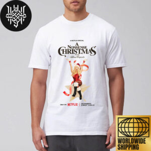 A Nonsense Christmas With Sabrina Carpenter On Netflix December 2024 Artwork Unisex T-Shirt