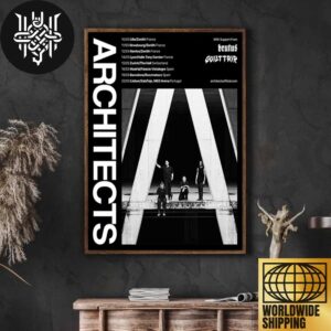 Architects Spring EU Tour Dates 2025 Artwork Home Decor Poster Canvas