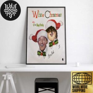 Bing Crosby And V Of BTS White Christmas Reimagined Version Artwork Home Decor Poster Canvas