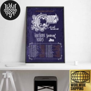 Chiodos 20th Anniversary Of All’s Well That Ends Well Tour Dates 2025 Artwork Home Decor Poster Canvas