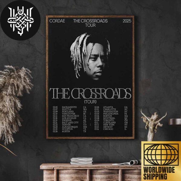 Cordae The Crossroads Tour Dates 2025 Artwork Home Decor Poster Canvas