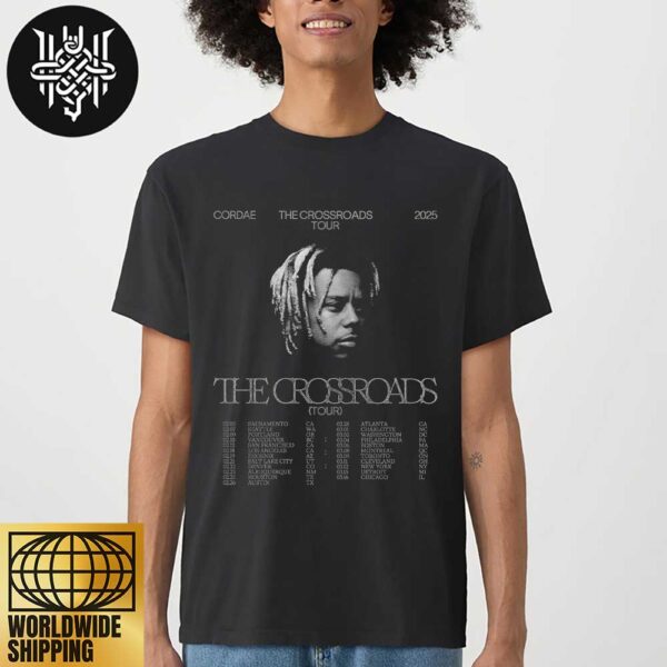 Cordae The Crossroads Tour Dates 2025 Artwork Unisex T-Shirt