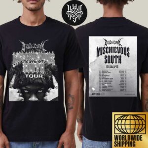 Denzel Curry Mischievous South World Tour 2025 Europe Tour Dates Artwork Unisex T-Shirt