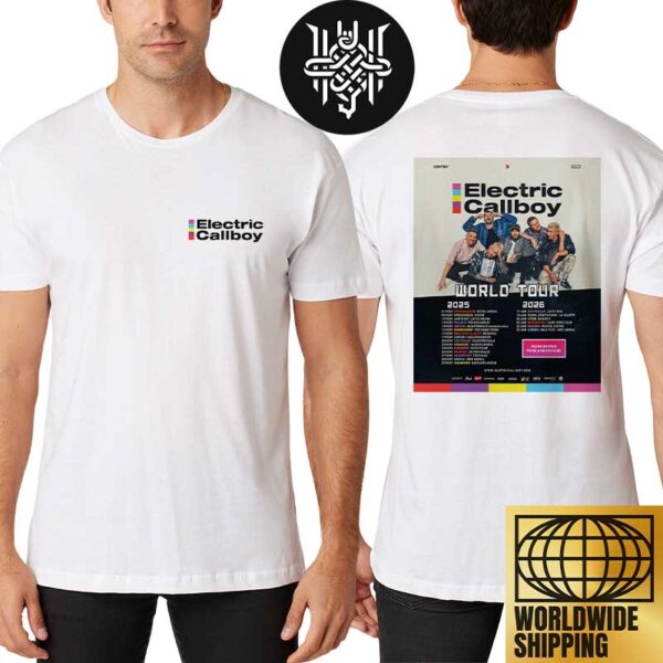 Electric Callboy World Tour 2025-2026 Tour Dates Two Sides Unisex T-Shirt