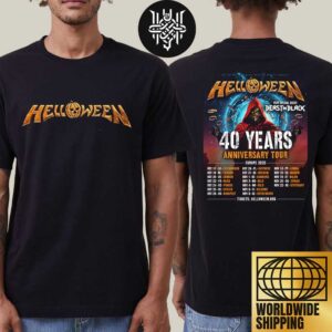 Helloween 40 Years Anniversary Tour Dates In Europe 2025 Two Sides Unisex T-Shirt