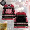 Godsmack Band Logo Signature WIth Xmas Pattern Black And Red 2024 Ugly Christmas Sweater