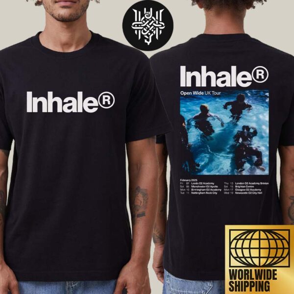 Inhaler Band Open Wide UK Tour Dates 2025 Artwork Two Sides Unisex T-Shirt