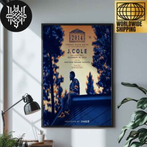 J. Cole 2014 Forest Hills Drive 10 Year Anniversary On December 16 2024 At Madison Square Garden Artwork Home Decor Poster Canvas