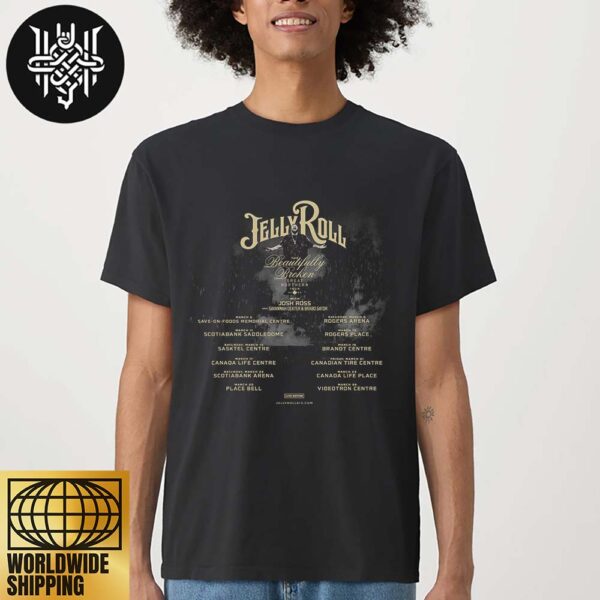 Jelly Roll The Beautifully Broken Great Northern Tour In Canada Tour Dates 2025 Unisex T-Shirt