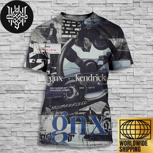 Kendrick Lamar New Album GNX Aesthetic Style Artwork All Over Print Shirt