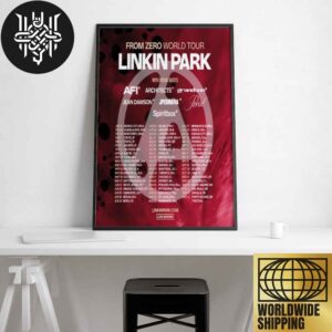 Linkin Park From Zero World Tour 2025 Tour Dates Home Decor Poster Canvas