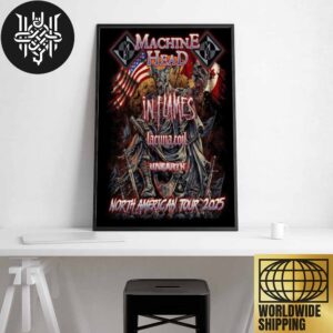 Machine Head North America Tour 2025 Artwork Home Decor Poster Canvas