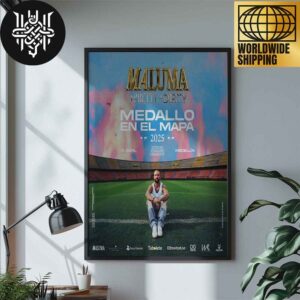 Maluma Pretty Dirty Tour Medallo En El Mapa 2025 Artwork Home Decor Poster Canvas