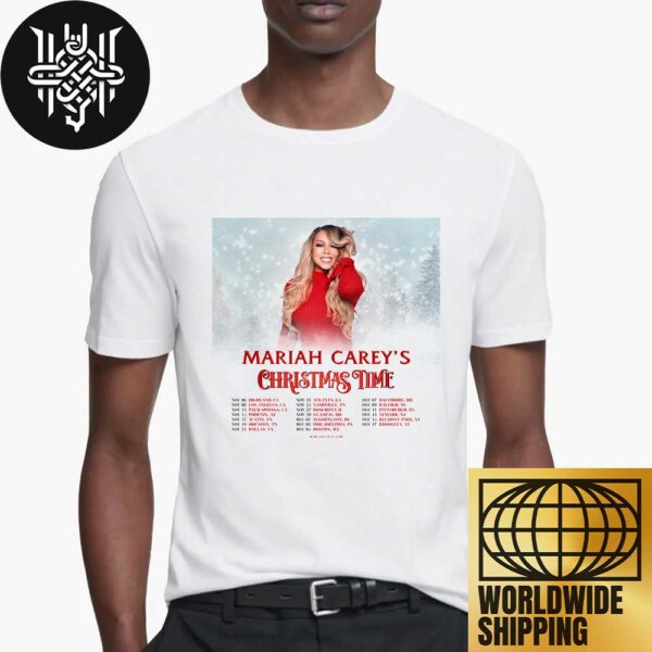 Mariah Carey 2024 Christmas Tour Dates Artwork Unisex T-Shirt