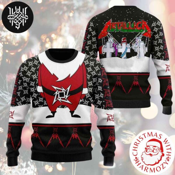 Metallica Merry Christmas Master Of Puppets Xmas Style 2024 Ugly Christmas Sweater