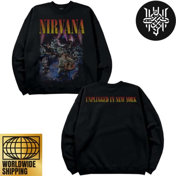 Nirvana Unplugged In New York 30th Anniversary Black Sweatshirt