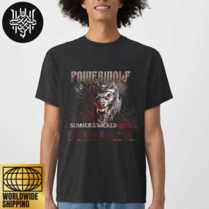 Powerwolf SUMMER OF THE WICKED 2025 Tour Dates Artwork Unisex T-Shirt