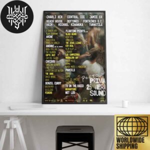 Primavera Sound Porto 2025 Lineup Artwork Home Decor Poster Canvas