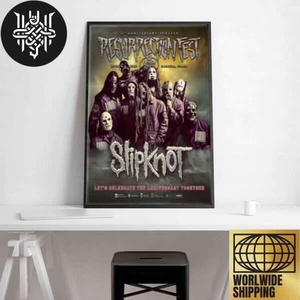 Resurrection Fest Estrella Galicia 20th Anniversary With Headline Slipknot On 25-28 June 2025 Artwork Home Decor Poster Canvas