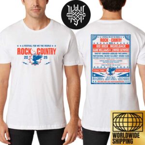 Rock The Country 2025 Lineup Artwork Two Sides Unisex T-Shirt