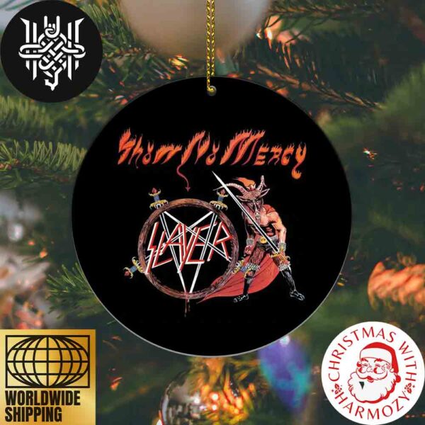 Slayer Show No Mercy Xmas Gifts 2024 Ceramic Christmas Ornament