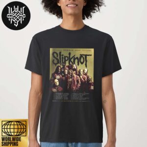 Slipknot 2025 Europe Tour Dates Artwork Unisex T-Shirt