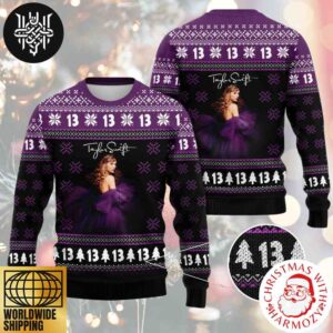 Taylor Swift Speak Now Album Number 13 Xmas Gifts 2024 Ugly Christmas Sweater